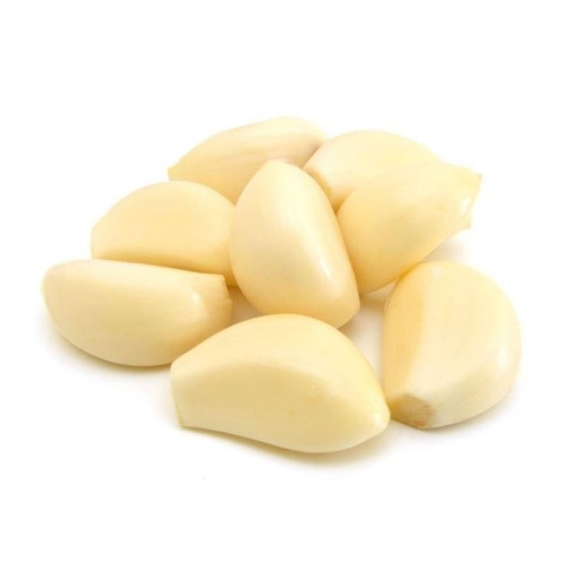 

Bawang putih kupas 250 gr Abang Sayur Lampung