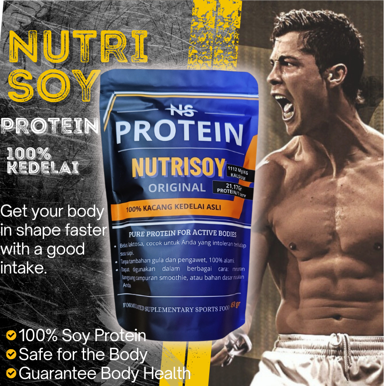 Protein Kedelai Bubuk 1500GRAM -Buliking Whey Protein Nutrition- Susu Kedelai Tinggi Protein