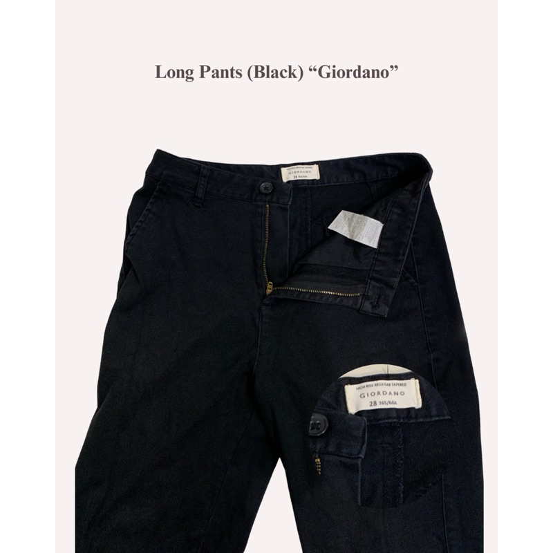 CELANA PANJANG GIORDANO | LONG PANTS | CELANA HITAM GIORDANO | CELANA PANJANG HITAM