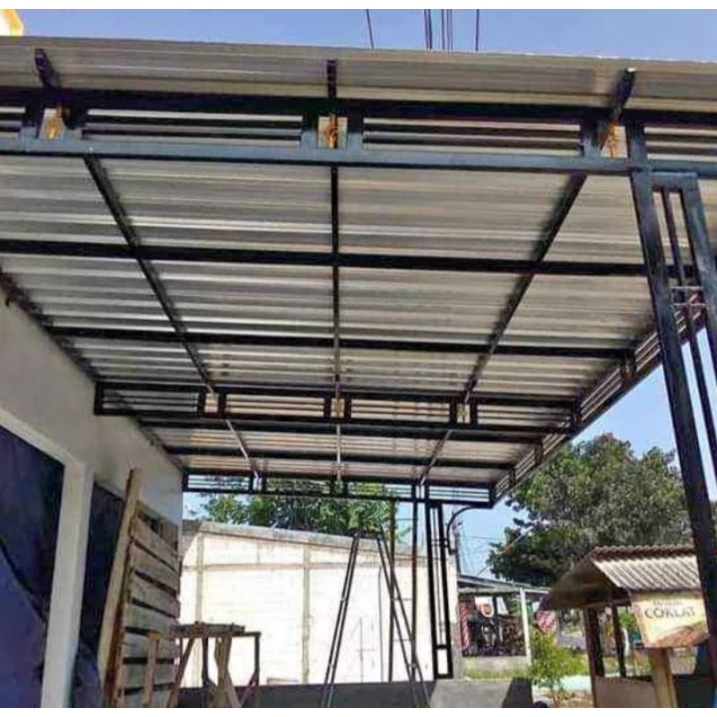 kanopi minimalis atap galvalum