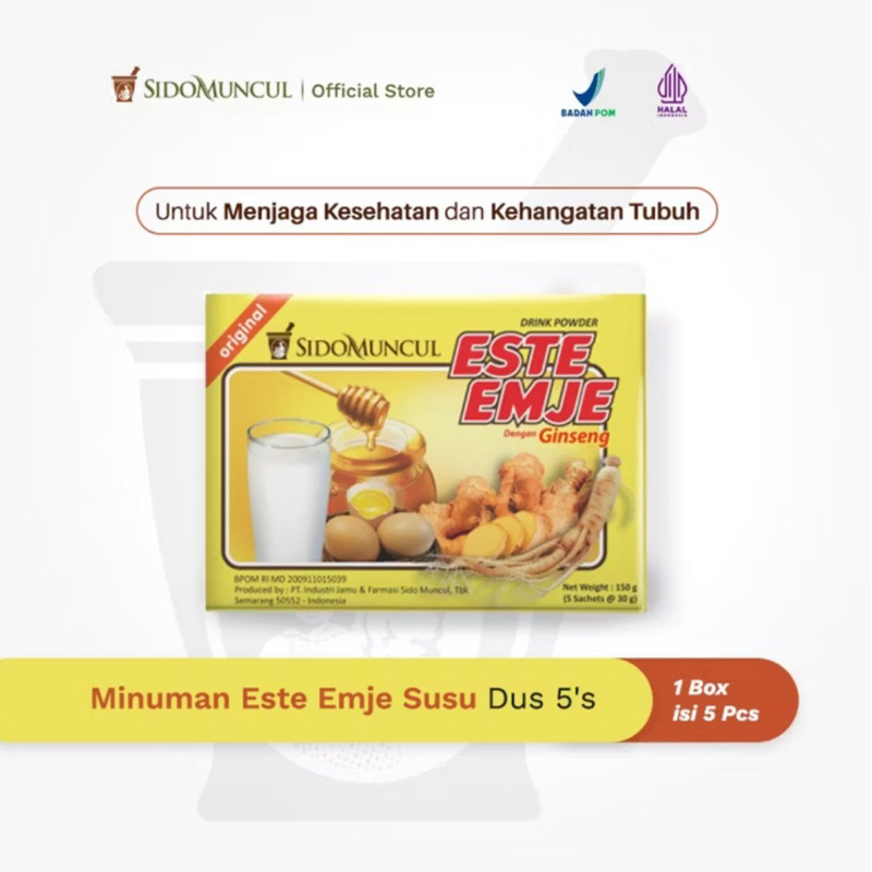 

Sido Muncul Minuman Este Emje Susu 5's - Menghangatkan Tubuh