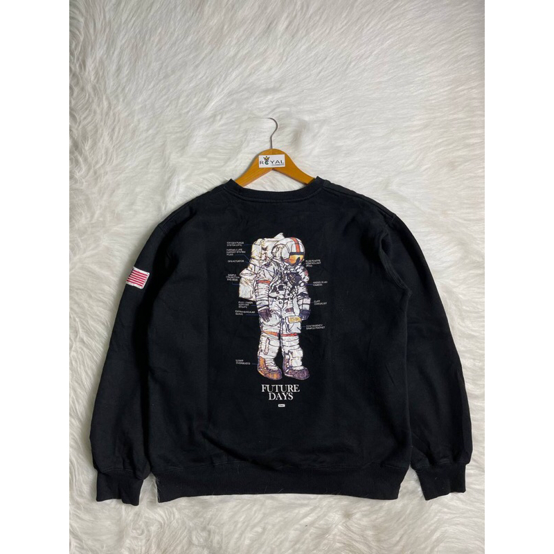 Crewneck Fluke x NASA second (2943) - Hoodie second - hoodie second branded - Jaket Second - Jaket S