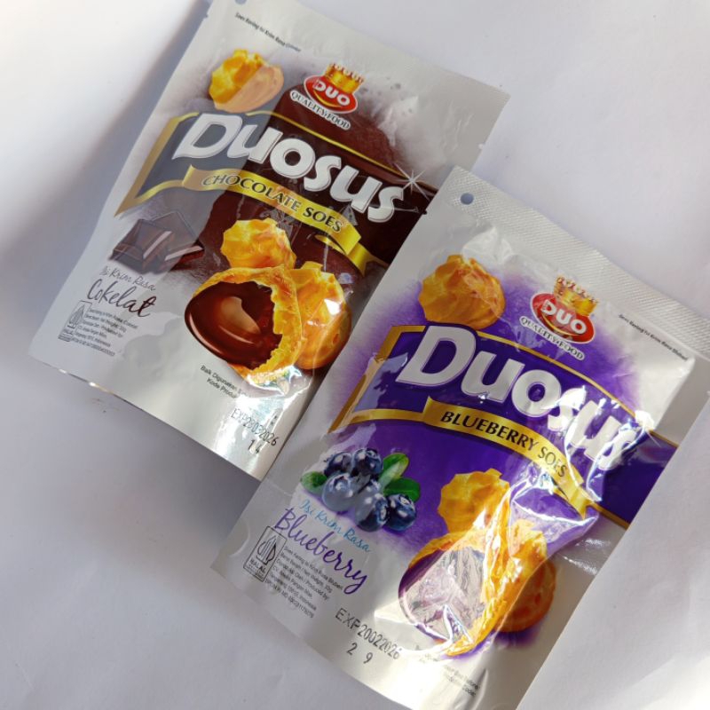 

Paket Duosus rasa Coklat + Blueberry (2x30 gram)