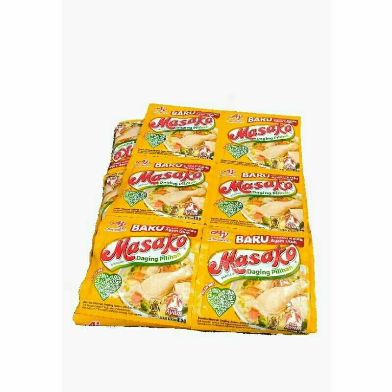 

Masako Bumbu penyedap Kaldu Sachet 1Renteng 12pcs.