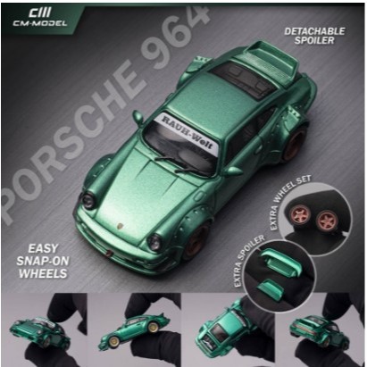 CM Model Porsche 964 Widebody Green Metalic