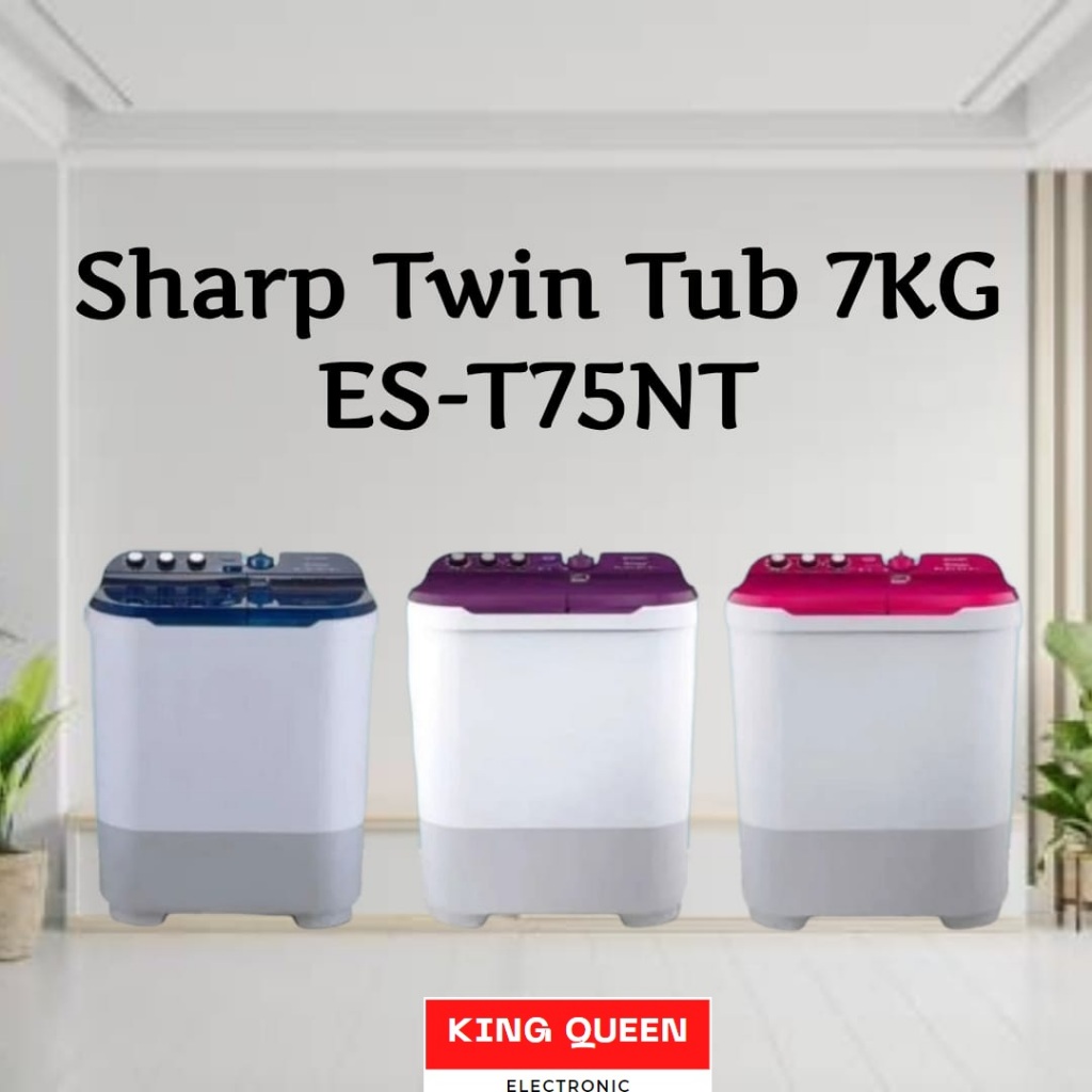 Mesin Cuci 7 Kg Sharp ES-T75NT