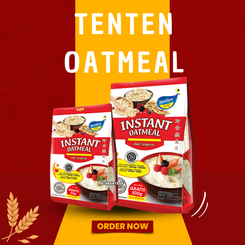 

Tenten Instant Oatmeal 800gr+100gr