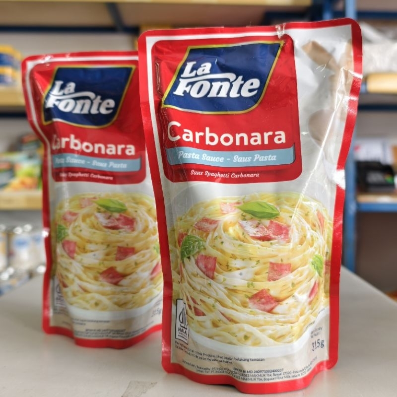 

Lafonte Carbonara Sauce 315Gr / Lafonte Saus Pasta Carbonara / Saus Karbonara Lafonte