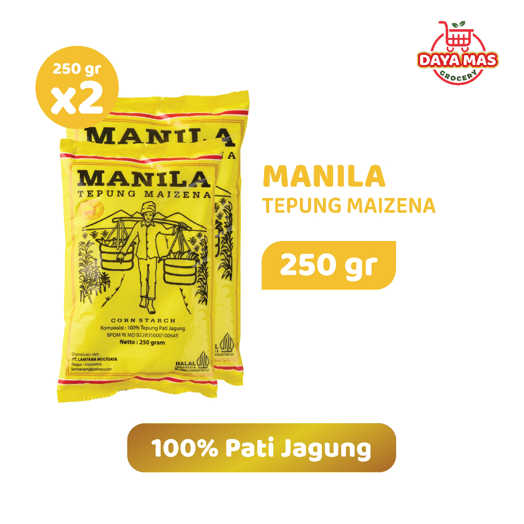 

Paketan tepung jagung manila ukuran 250 gr | Bundling maizena manila