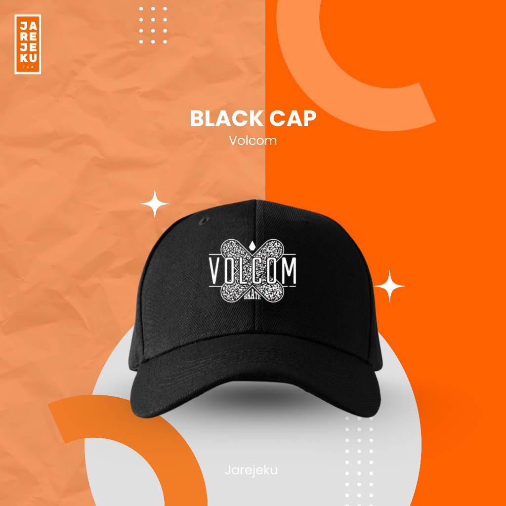 Topi Volcom / Topi Baseball Volcom Edition / Topi Volcom Unisex /Topi Baseball / Topi Cowok Keren