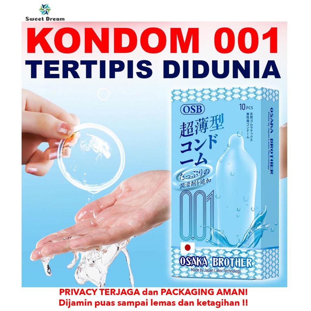 KONDOM 001 Super Tipis OSB Super Tipis Premium Hard Ring Kondom Jepang