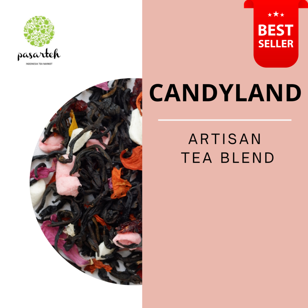 

[ pasarteh ] Candyland Tea | Tea Blend | Artisan Tea Blend I Tea for Cafe | Es Teh Manis