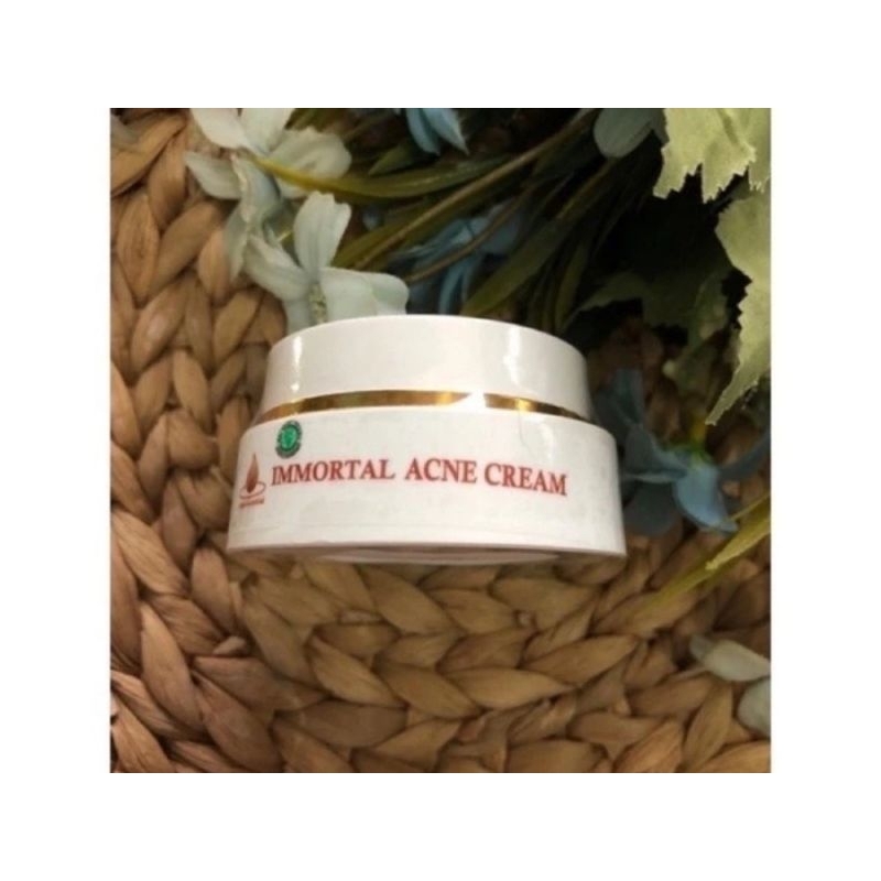 Immortal Acne Cream - krim untuk jerawat & bekas jerawat - pencerah pelembab - BPOM