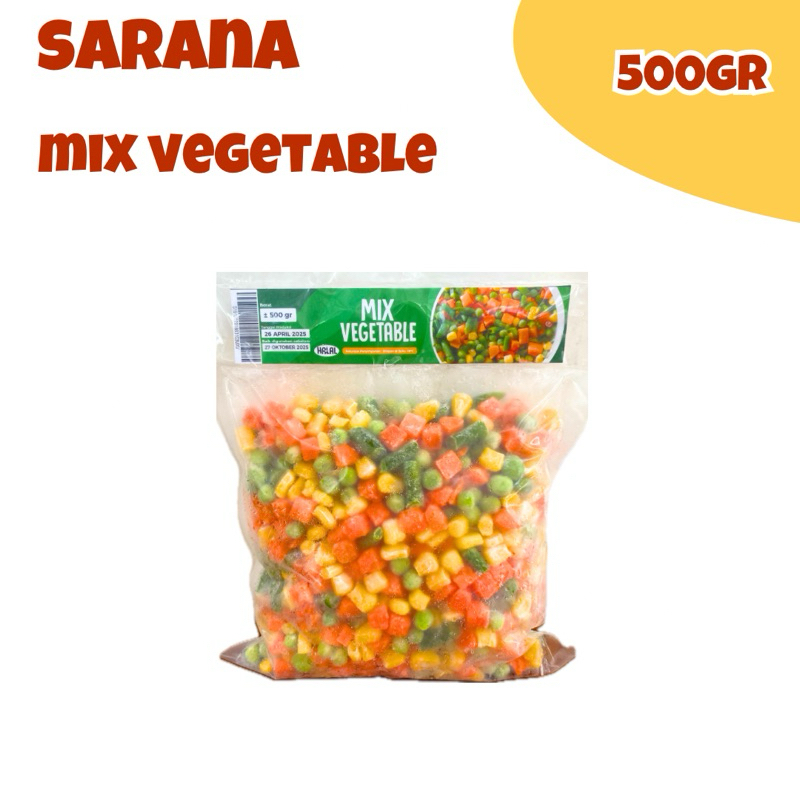 

(KHUSUS INSTAN) Mix Vegetable 500gr//Sayuran Campur