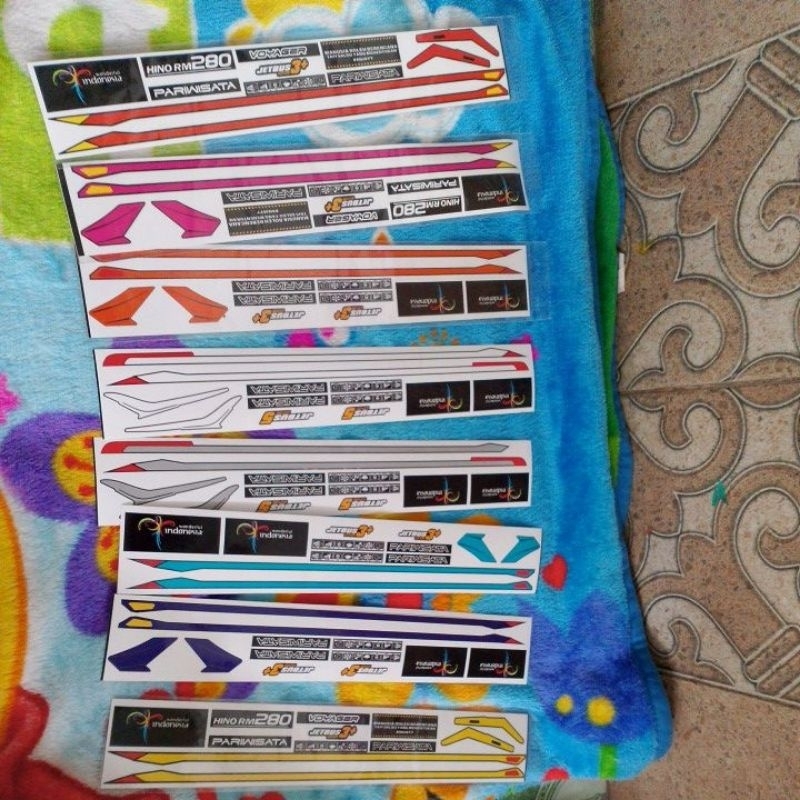 stiker slendang miniatur JETBUS