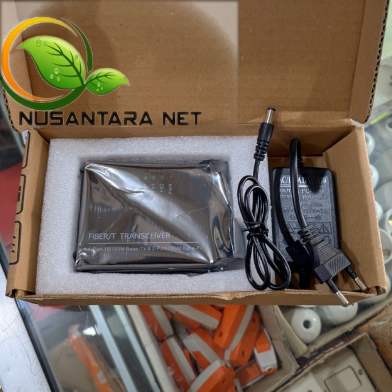 HTB Media Converter 2 Port FO 4 Port LAN