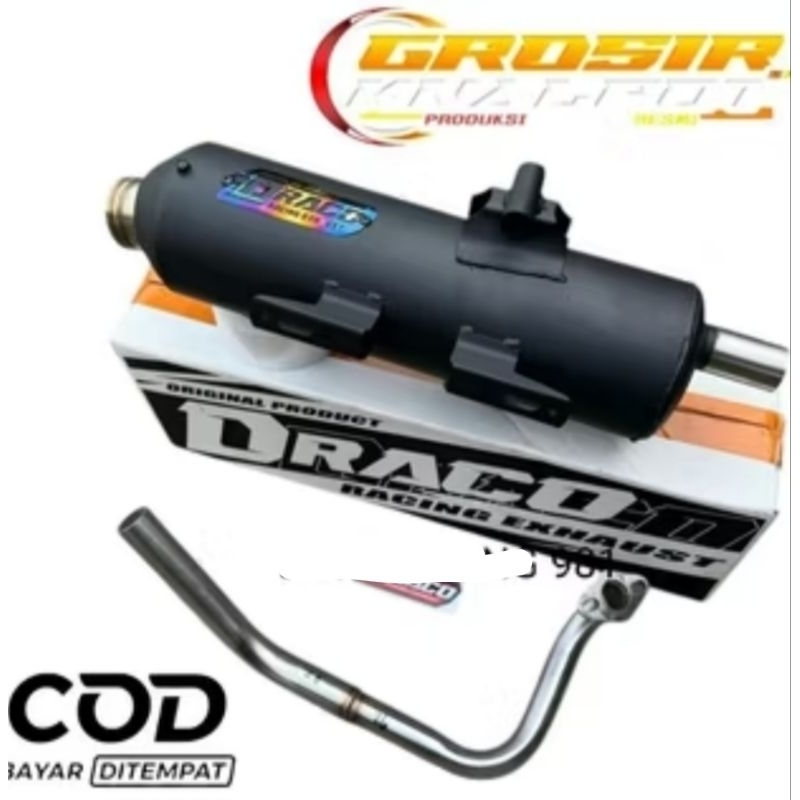 Knalpot termurah draco bas adem. beat fi/beat street/beat karbu/mio/vario/genio