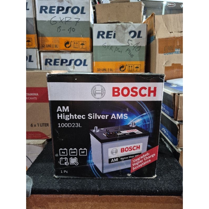 Aki Mobil BOSCH SILVER AMS 100D23L | Aki Kering 70Ah |  Untuk Innova, CX5, Alphard | Bebas Perawatan
