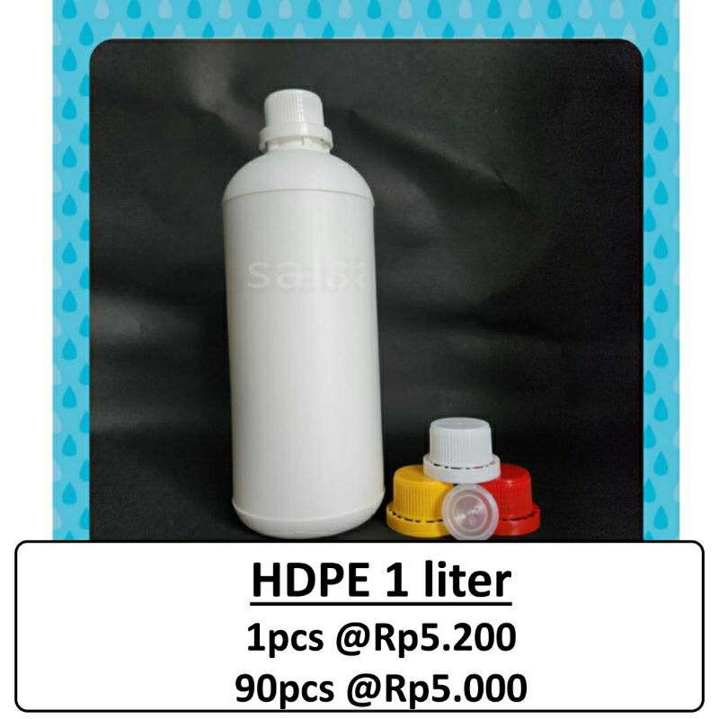 Botol HDPE 1 Liter / botol agro 1 liter