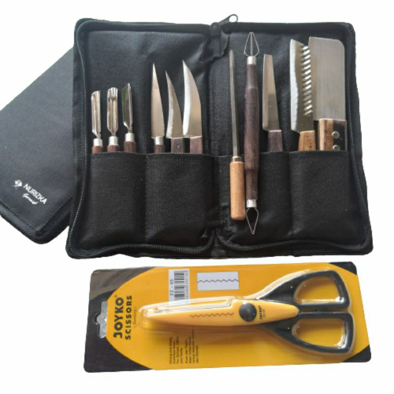 Pisau Garnish Set Lengkap Ukir Buah Carving Hias Tumpeng Termurah