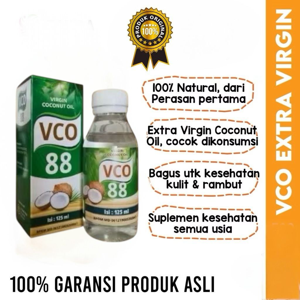 

Vco 88 / Virgin Coconut Oil 88 / Minyak Kelapa Asli BPOM 125ml