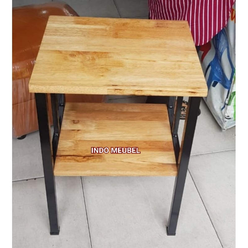 [PROMO] Rak Dispenser Full Kayu Kaki Besi Holo , Rak Serbaguna Dll