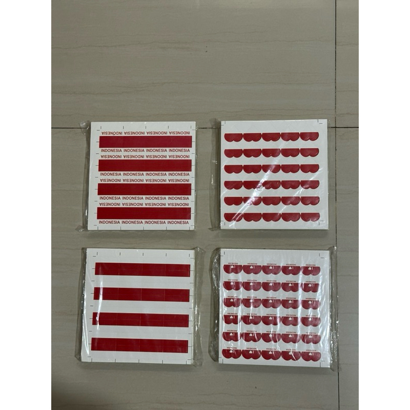 

Stiker pipi merah putih / tempelan pipi bendera Indonesia / tempelan pipi bendera i love Indonesia
