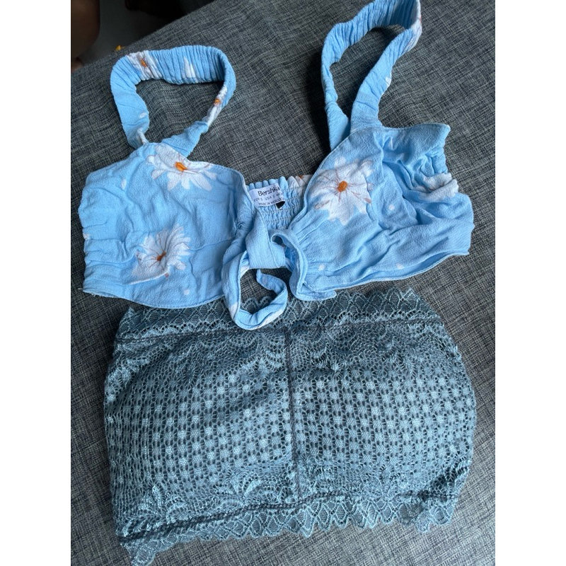 take all bra kemben dan ikat depan bershka