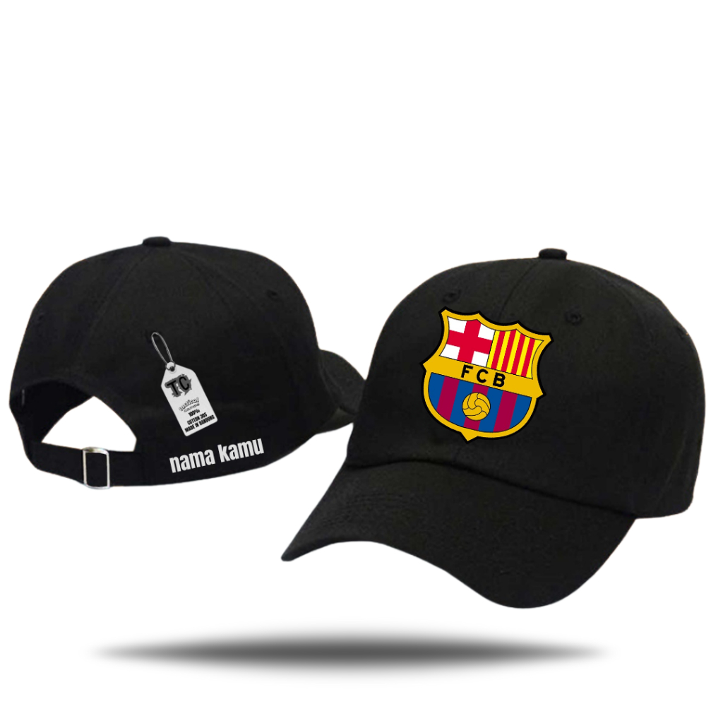 TOPI BASEBALL LOGO BARCELONA GRATIS(FREE)NAMA