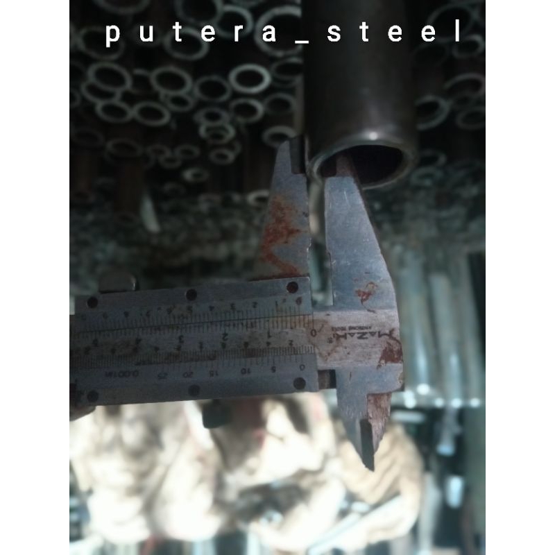 pipa besi seamles luar/OD 25mm dalam 19mm tebal 3mm ukuran 60-100cm