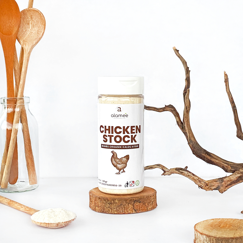 

ALAMEE Kaldu Ayam Non MSG Bubuk Bumbu Dapur Organik Chicken Powder Tabur 120gr