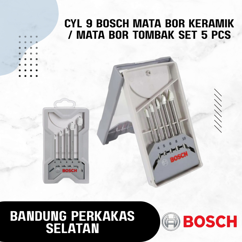 CYL 9 Bosch Mata Bor Keramik / Mata Bor Tombak Set 5 Pcs - 169