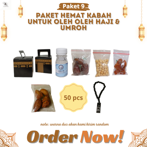 

paketan hemat tasbih+almond KABAH untuk oleh oleh haji dan umroh 50 pcs (isi air zamzam 50 ml)