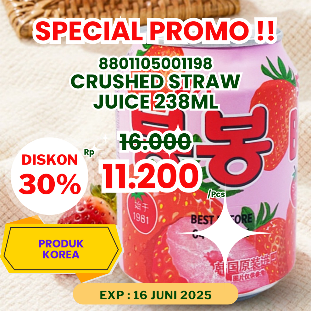 

CRUSHED STRAW JUICE 238ML