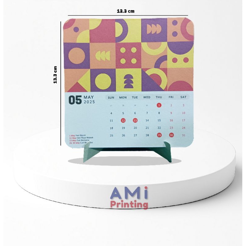 

KALENDER CUSTOM / KALENDER MEJA / STANDING CALENDER / KALENDER ESTETIK / KALENDER DUDUK