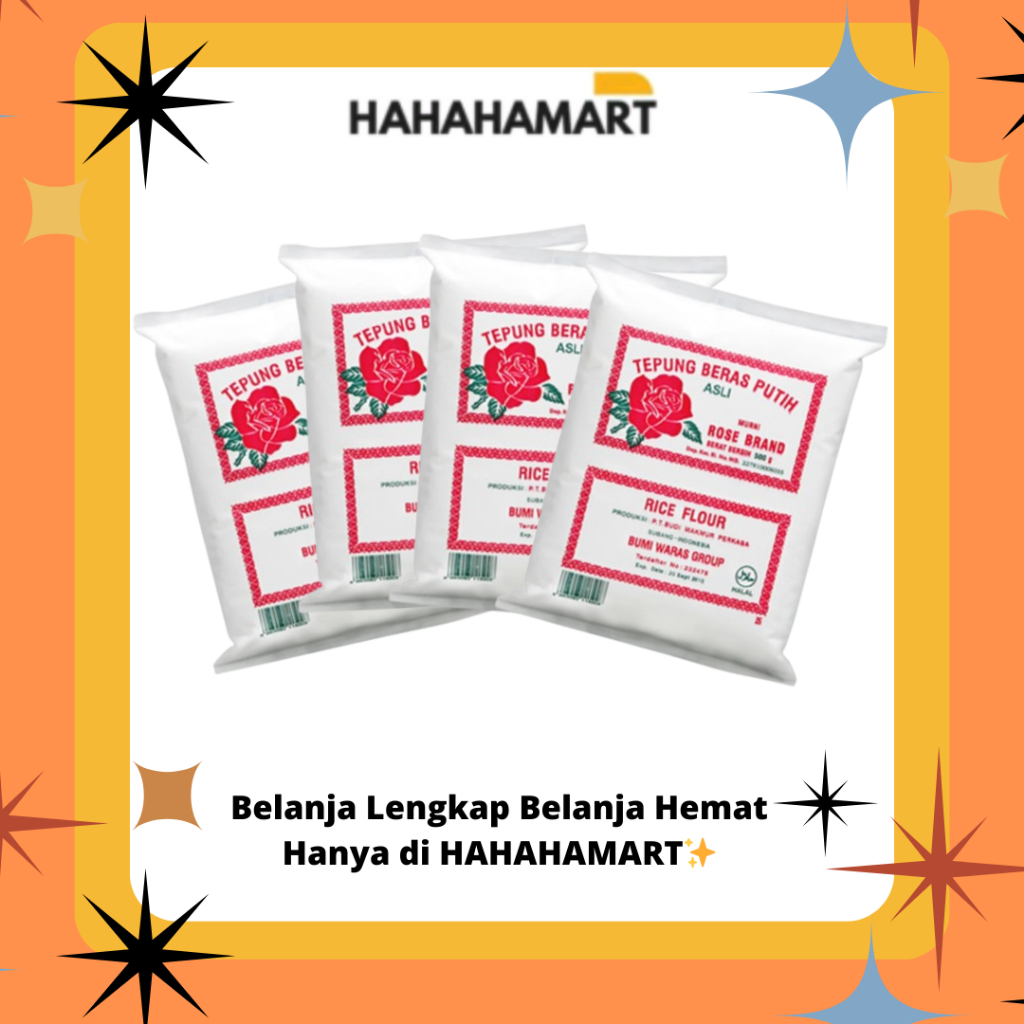 

Rosebrand Tepung Beras Putih 500gr Harga Paket Isi 4 Pcs