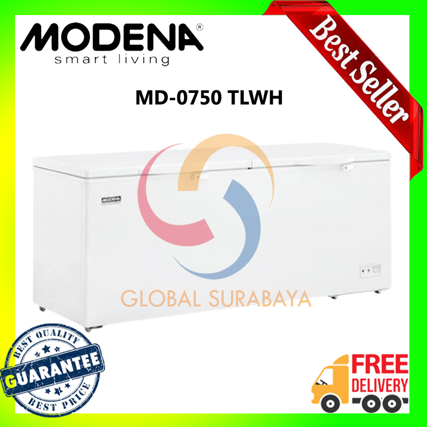 Modena MD 0750 TLWH Chest Freezer 750 L - Peti Pembeku Lemari Pendingin - Freezer Box Frozen Food, D