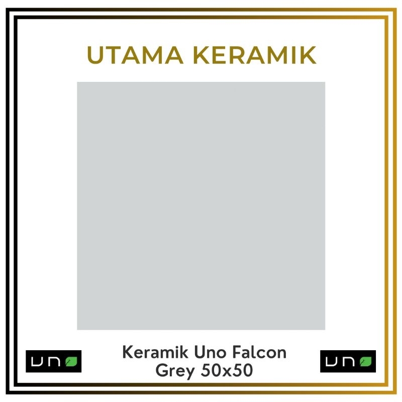 Keramik Uno Falcon Grey 50x50 - Keramik Abu Abu Polos 50x50