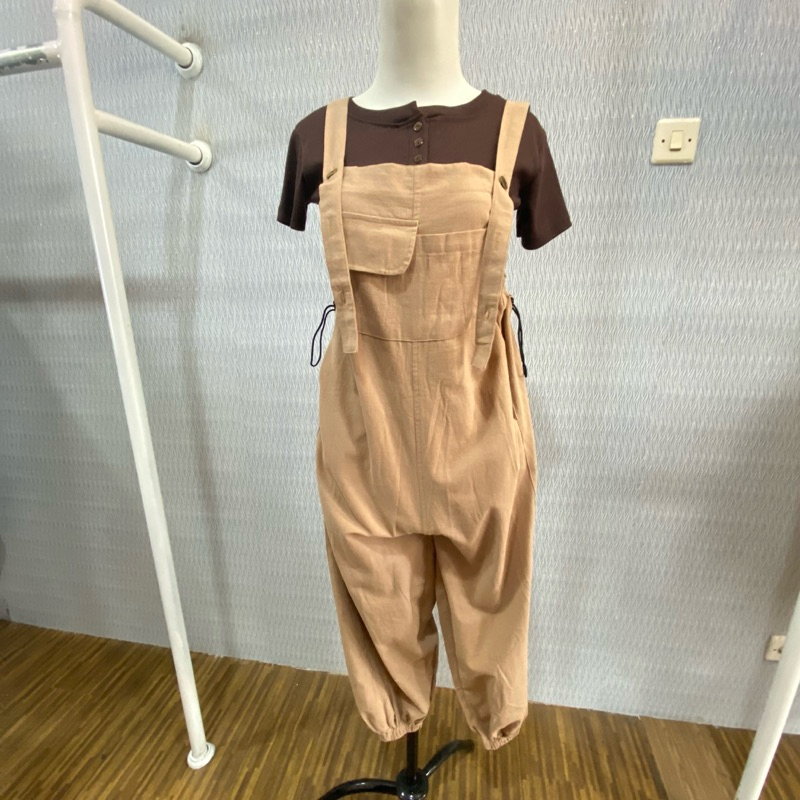 JUMPSUIT & ROK OVERALL | Rok Kantong Tali Pinggang Adjustable | Jumpsuit Kulot Remaja Wanita Kekinia