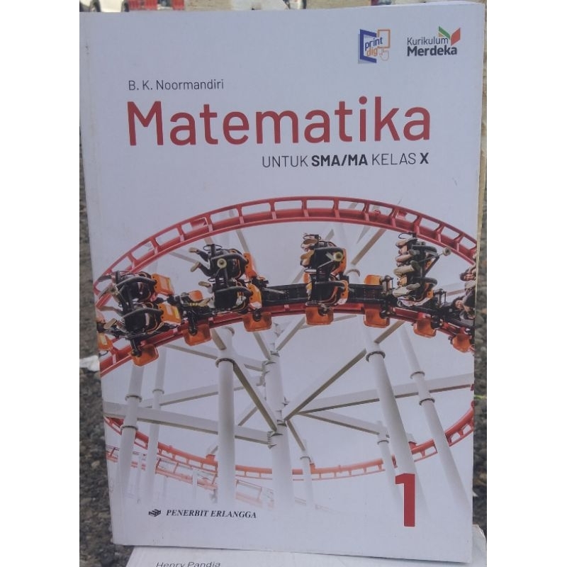 Original buku matematika kelas 10 / 1 sma kumer ( buku bekas )