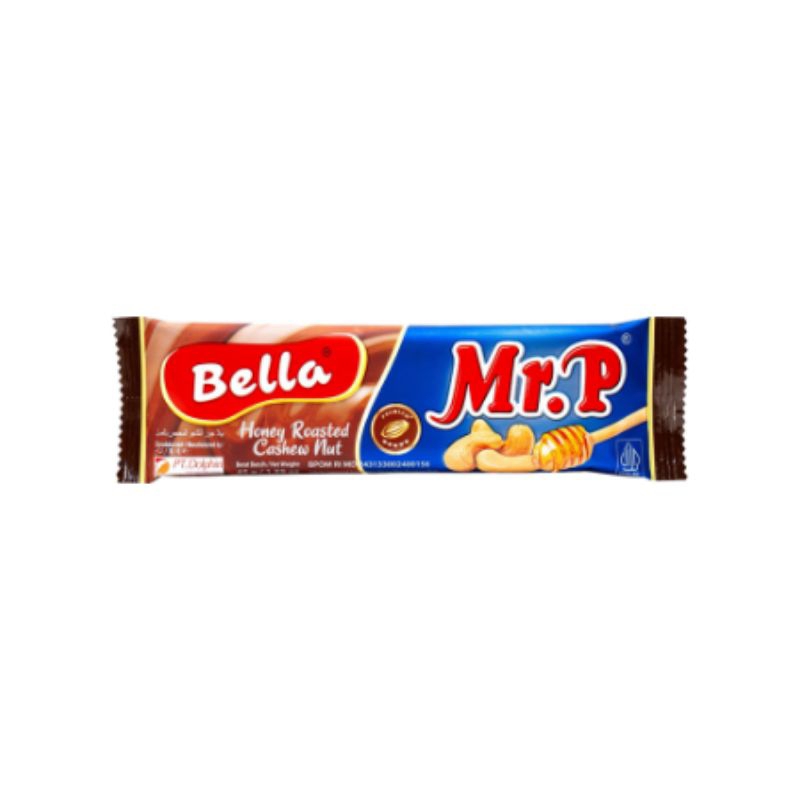 

Bella Mr. P Cokelat Batang Kacang Mete Sangrai Madu 45 g