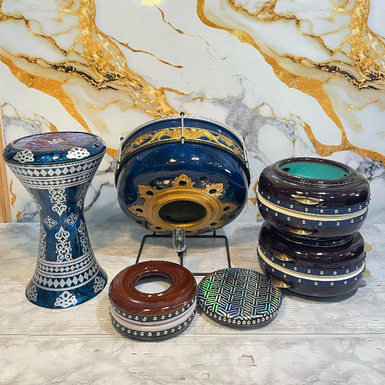 Satu set Alat musik Rebana Hadroh jepara banjari  terbang hadroh habib syeh