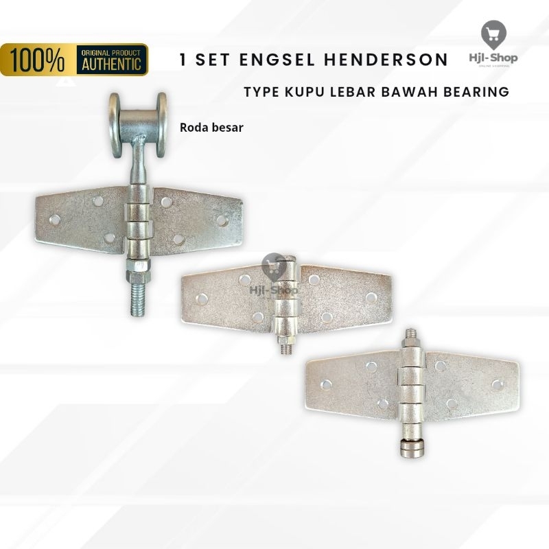 PROMO - Part Engsel Pintu Garasi Tikung Type Kupu Lebar - Roda Besar