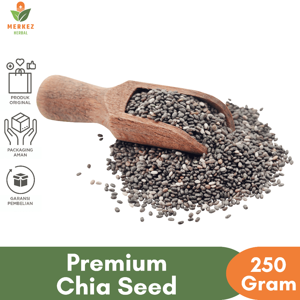 

Chia Seed Organic 250 Gram Black Chia Seeds Untuk Diet Original Biji Chiaseed Premium Quality