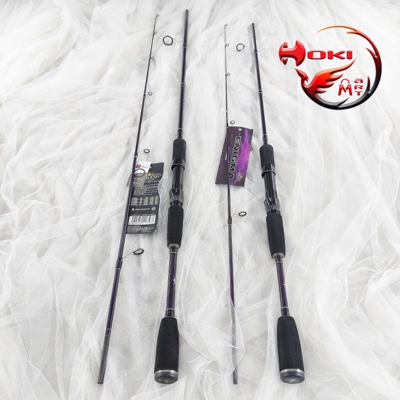 Joran pancing Ajiking Enigma (Spinning) Features High-modulus, full graphite composite blank with so