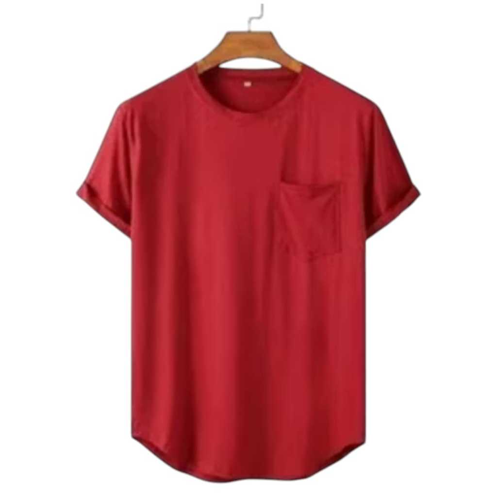 Kaos Oblong Pendek Kantong Oval / Kaos Polos / Kaos Pria