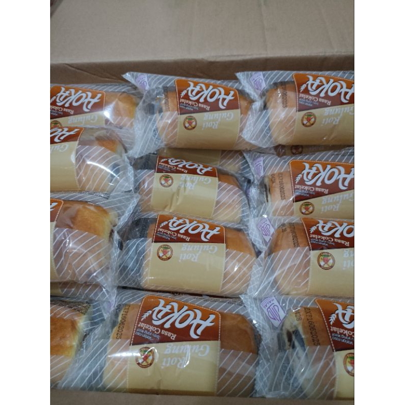 

Roti aoka rasa coklat isi 10 pcs