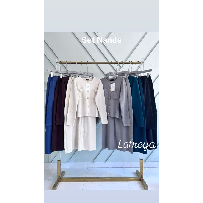 LFY Set Nanda Knit Import Bangkok by Lafreya