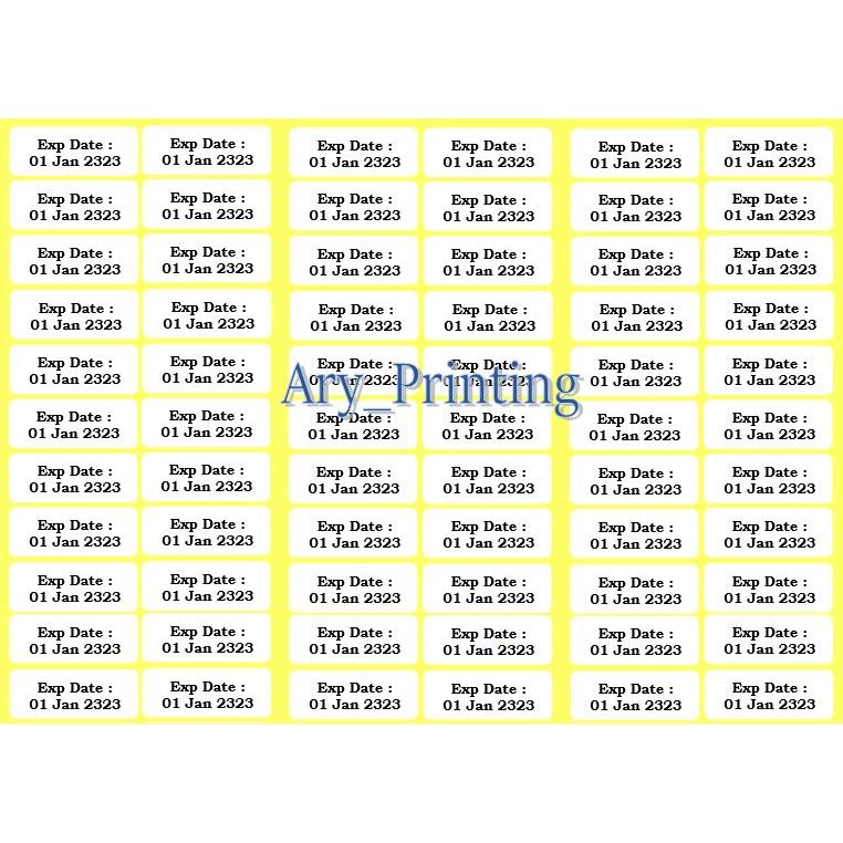 

Cetak Print Label 123 Produk/ Makanan/ Parfum/ Exp Date/Barcode 123