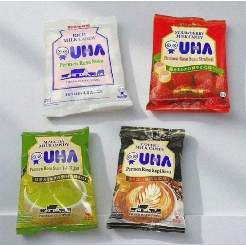

UHA Milk Candy 103gr Permen Susu Jepang 5 Rasa
